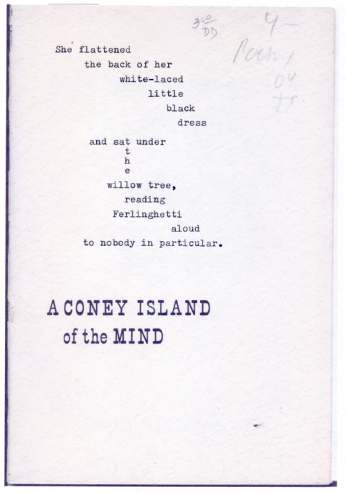 A CONEY ISLAND OF THE MINDLawrence Ferlinghetti, 1958