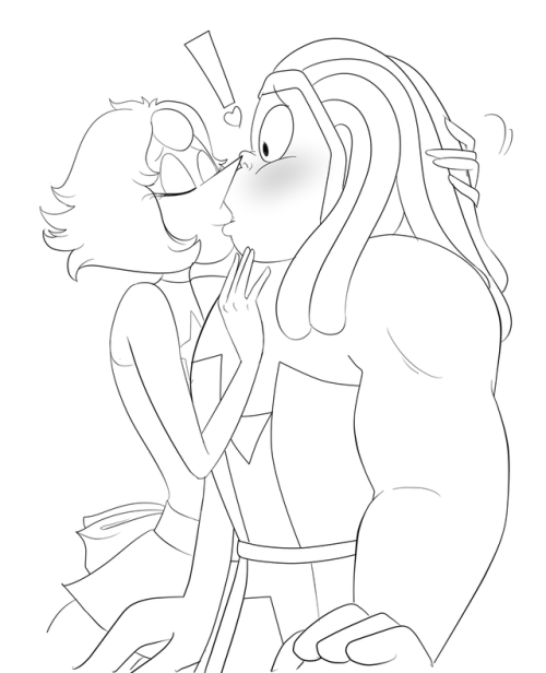 Porn ~Surprise smooch!~I found an old doodle and photos