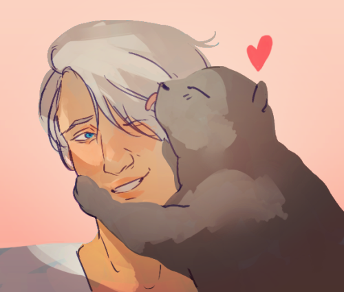 claramarla:Lots of people asked for more Victor and the cats cuddling!Happy early valentines day? :D