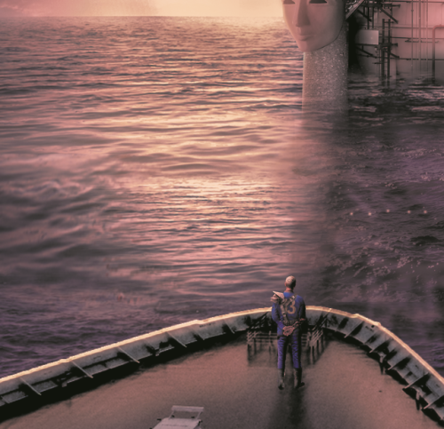 val-lanto: My Preview for @fallout-zine The Chosen One sails towards the Enclave Rig and somewhere a