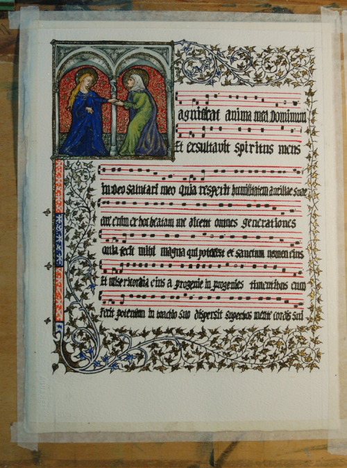 miaofeng:Jul 4, 2015~ I finished it, Thanks be to GOD!! “Magnificat” illuminated manuscript from Feb