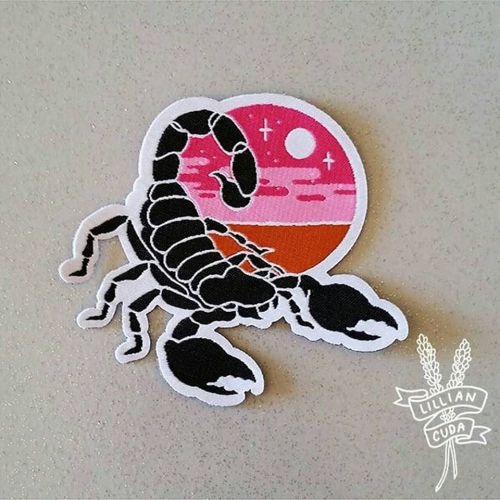 Only one lucky last Desert Witch Scorpion patch left in my Depop shop! (And it&rsquo;s on sale!)