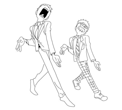 shittilydrawing: the game is called copy-reigen-when-he’s-not-lookin and dimple started it 