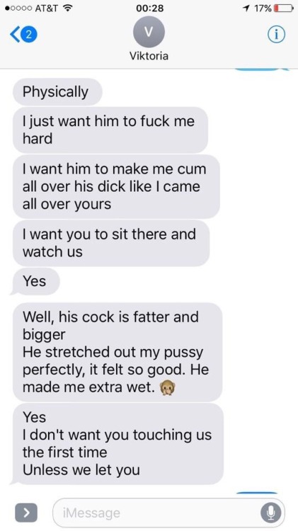 slutty wife's text!