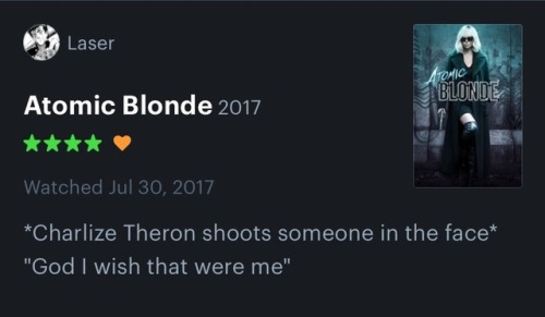 chrisandfem: some of my favorite reviews of Atomic Blonde (2017) part 2 (part 1)