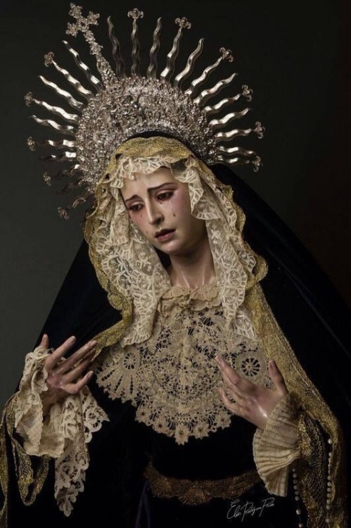 b1oodborn:hail, holy queen, mother of mercy, our life, our sweetness and our hope. to thee do we cry