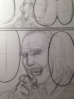 Isayama blogs the in-progress sketch of Darius Zackly from SnK chapter 62! (Source)Looking even more conniving here&hellip;