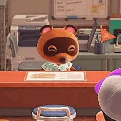 🍂 -> Tom Nook (animal Crossing) Stimboard