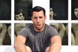 pupdon: I turned my next door neighbor into a sex toy.  He was this big strong hetero he-man who loved to sit out on his stoop, right under my bedroom window, and talk loudly on his phone to all his deuchebag buddies about all the bitches he was banging. 