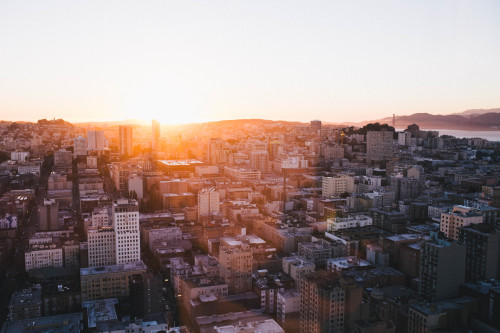 imbradenolsen:  sunset over San Francisco 