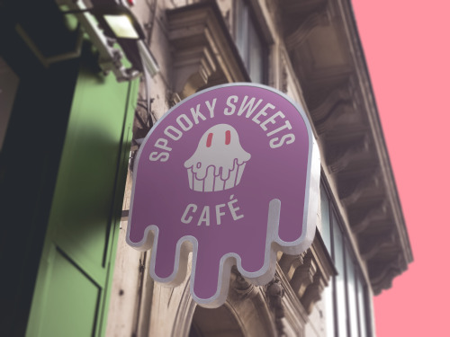 cocokat: Spooky Sweets Café This project was really fun (I wish it were real). I love me some fun pastel colors and branding ♥︎ 