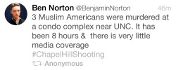 livesoundgirl:Chapel Hill Shooting.Deah :