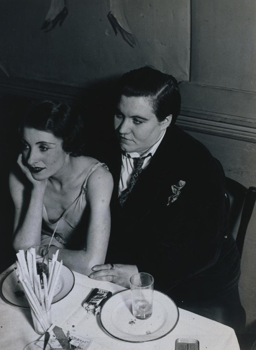 vintagesapphics:lesbian couple at Le Monocle, 1932 by Brassaï (Gyula Halász) I have seen