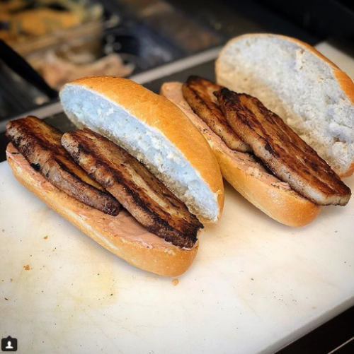 PHOTO of the day | September 18, 2018 | banh_oui | Toasted French Roll, Pork Belly, and Pâté. We ar