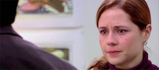 ortizjuice:  Michael: (looking up at Pam’s art) How much?Pam: Uh… you wanna buy