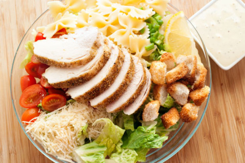 fattributes: Bowtie Chicken Caesar Salad