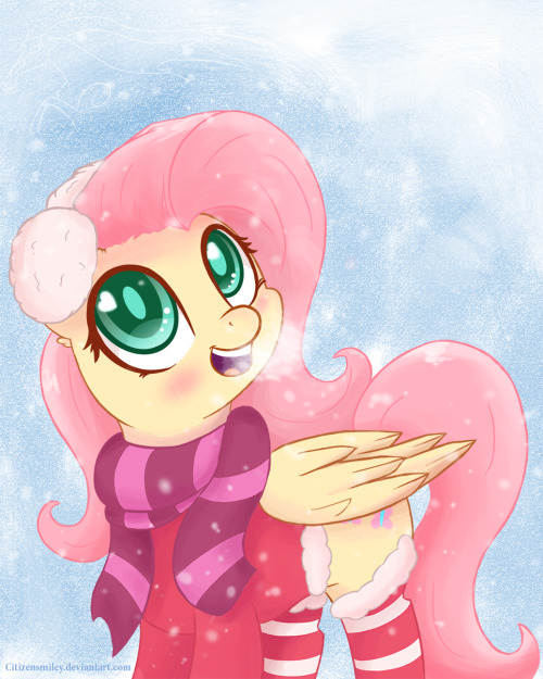 sketchashydaily:  Yay its finished! I started this one back in October, quit for two months, and recently got back to it. A Beautiful Winter by CitizenSmiley    <3