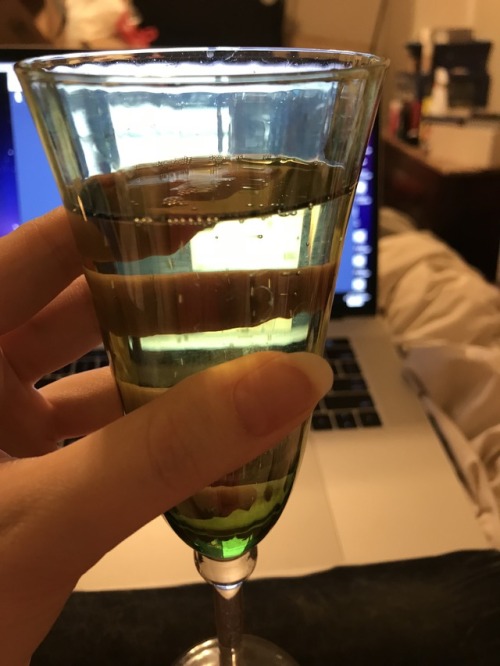 To you and yours.  My customary NYE champagne toast.
