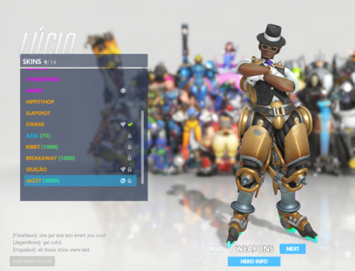 teddy-beard:overdaddys:all the new skins!My brother said was Symmetra looks like a angewomon di