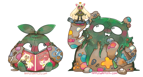 applewaffles:  Sticker commissions featuring doggos, anime trash and bubble buddies. （ゝ。∂） 
