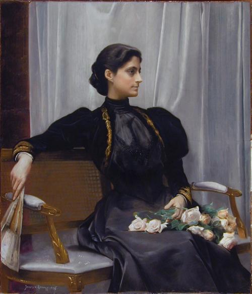 centuriespast:Mrs. William Barrett Ridgely (Kate Deering)1896Jacques de Lalaing, Anglo-Belgian, 1858