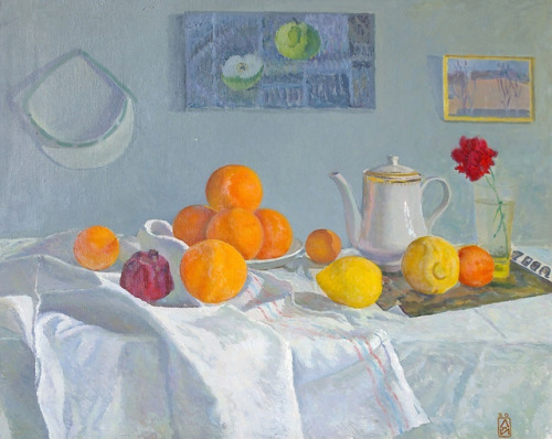 Lee Moesey - Oranges. 1980. Oil on canvas.