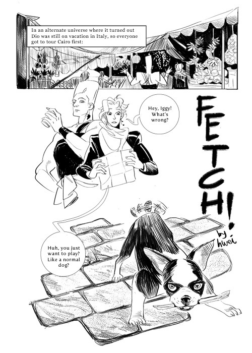 lalage:  the Iggy story i drew for our ASB Kaki jojo’s bizarre doujin last CF. thanks everyone who got a copy! read jojo, watch jojo, love jojo, praise araki may he live forever 