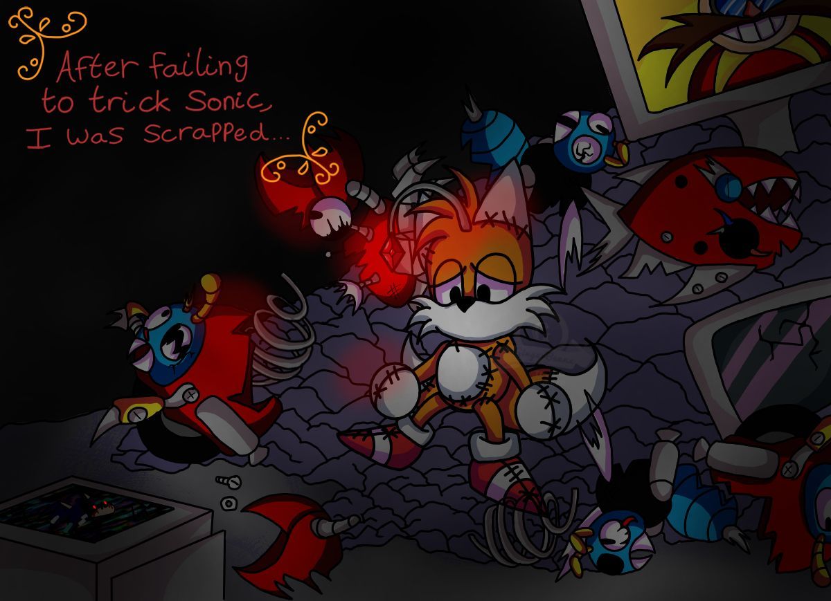 Pixilart - Tails doll is Scared at Furnace and Starved Eggman by  CutelittleUwU