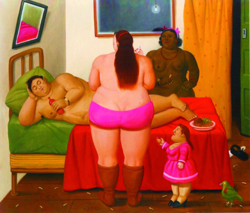 Fernando Botero aka Fernando Botero Angulo (Colombian, b. 1932, Medellín, Colombia) - The Whore Hous