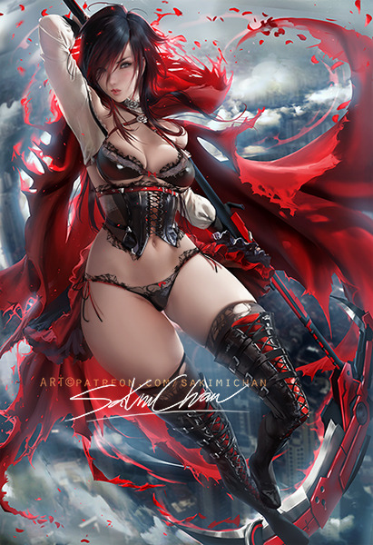 sakimichan:   Adult Ruby nsfw variants &lt;3;3 sfw/nsfw psd,hd jpg, video process