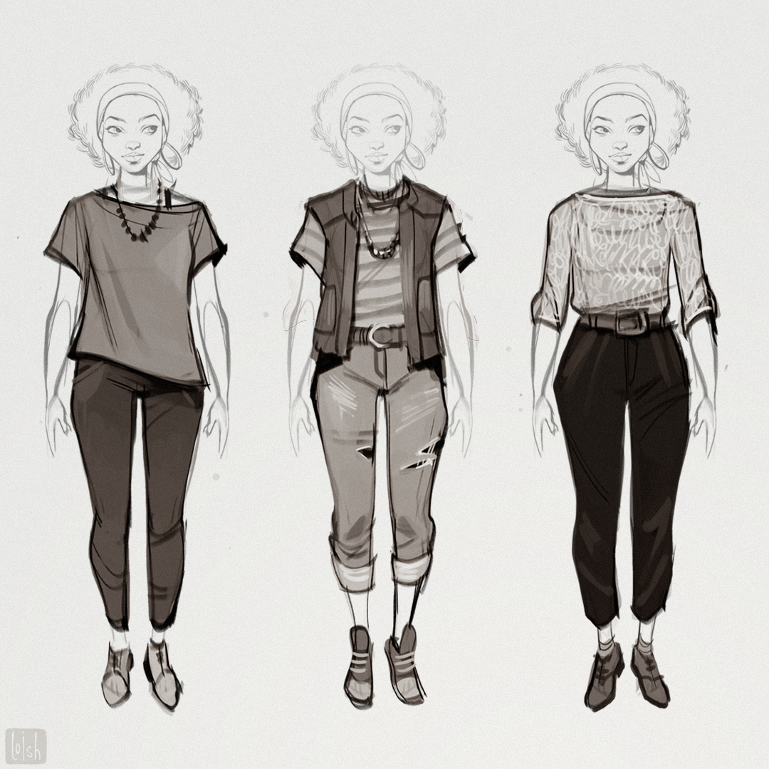 loish:  Here’s some art I made last year, when I created some characters for Amazon