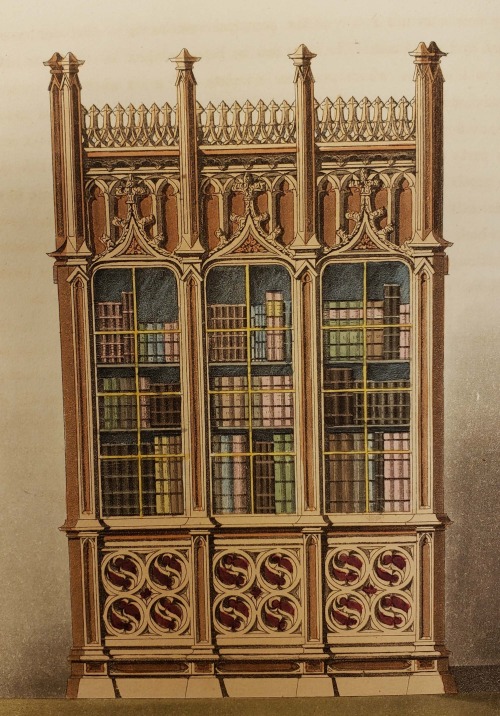 From: Pugin, Augustus, 1762-1832. Gothic furniture. London : R. Ackermann, 1827 or 1828NK2345 .P97