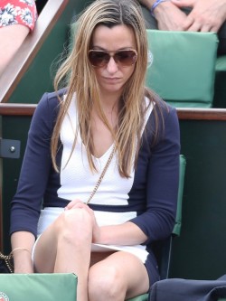 skirt-and-panties:  Anna Eberstein - upskirt - 2015/05At French Tennis Open