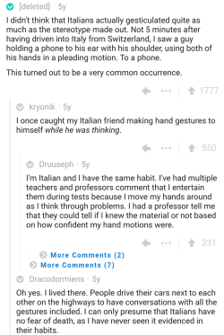 yotsubamessenger5: This is the best post on reddit. &hellip;.one wonders what sign language is like in ItalyIs it like the real life version of leaving capslock on?xp