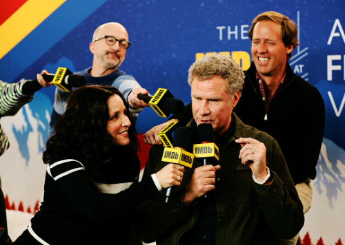 Julia Louis-Dreyfus, Will Ferrell, Jim Rash, and Nat Faxonof ‘Downhill’ attends the IMDb Studio at A