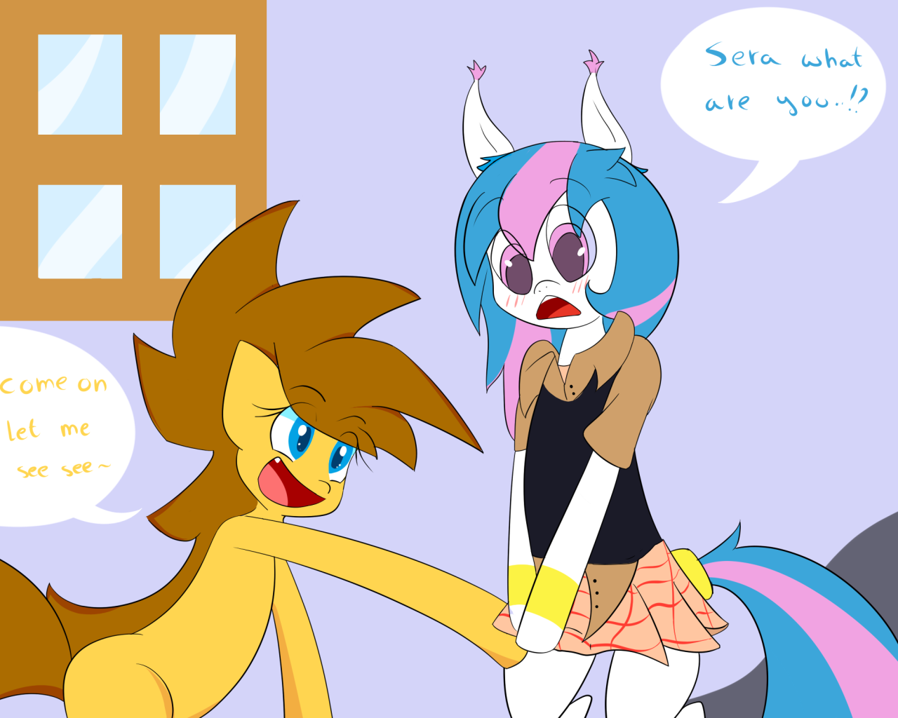 ineedanaccount:  WHO PUT THAT FAN THERE?!!! &gt;///&lt; ( continuation from