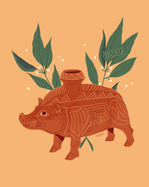 My four-part ‘Floral Artefact’ series from last summer! Etruscan boar vessel with laurel, Roman fasc