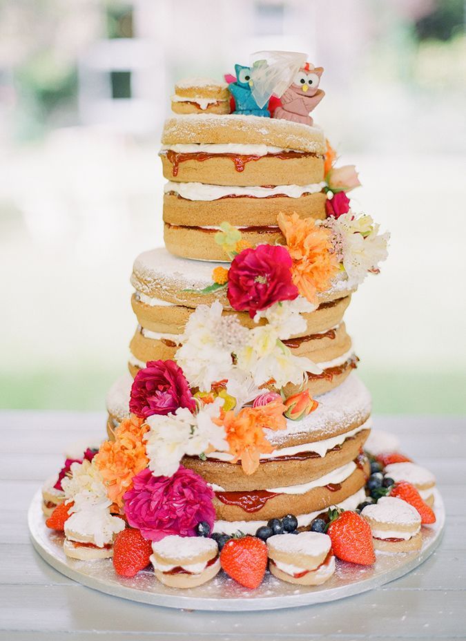 Bridal Snob — Naked wedding cake | by modwedding