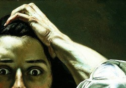 embriague-se-de-poesia:  Details of The Desperate Man (Self-Portrait) (1845), by Gustave Courbet  