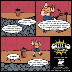 flexcomics:  “Annual press conference” By FlexComics.com #flexcomics #webcomics #gymmemes #dadbod