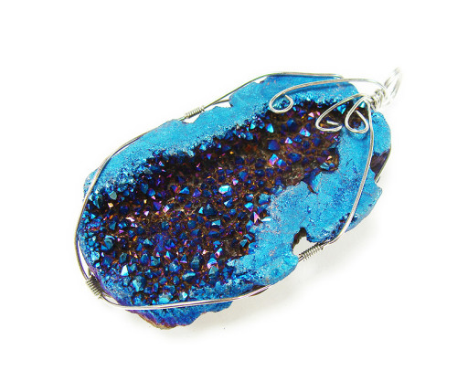 Bornite gemstone wire-wrapped pendants. http://www.giftsjoy.com/peacock-ore.aspx