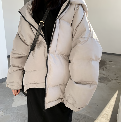 liliest: padded zip hooded coat