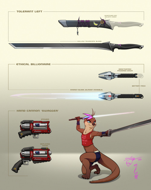 Ryder’s current weaponry scheme in Starfinder