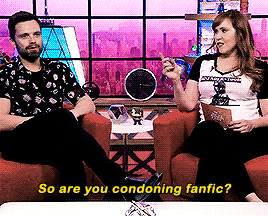 In Case You Needed It, Here Is Sebastian Stan Validating Writing Fanfiction.