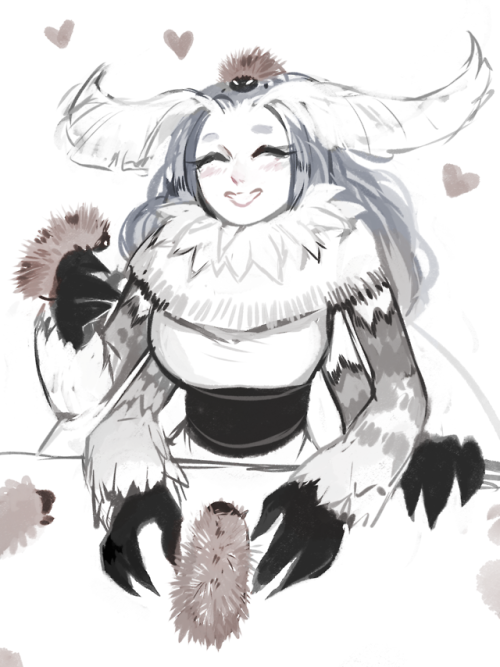 noraspancakes:fiship:Arctic Moth taking care of Arctic Woolly Bear caterpillars!You’ve heard of Moth