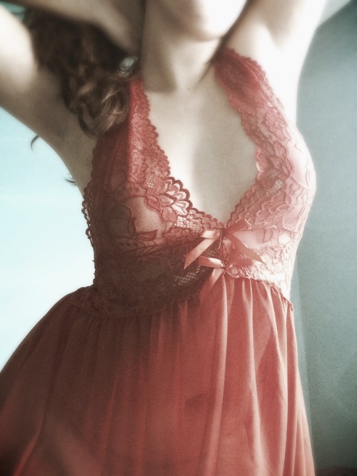 thezombieexterminator: First time wearing actual, legitimate lingerie??? Not only sexy but fine too