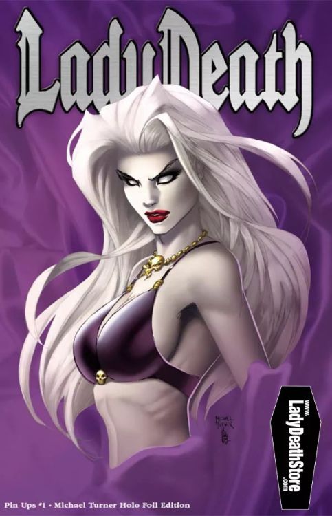 ladydeathlover:  SWORN TO THE BLACK!  Art: : Michael Turner / Color: Ceci de la Cruz