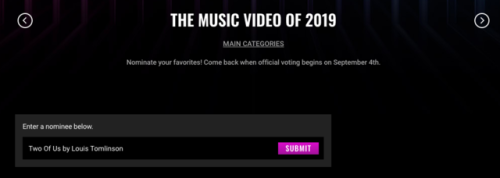 PEOPLE’S CHOICE AWARDS 2019Nominate Louis in the following categories:the male artist of 2019the son