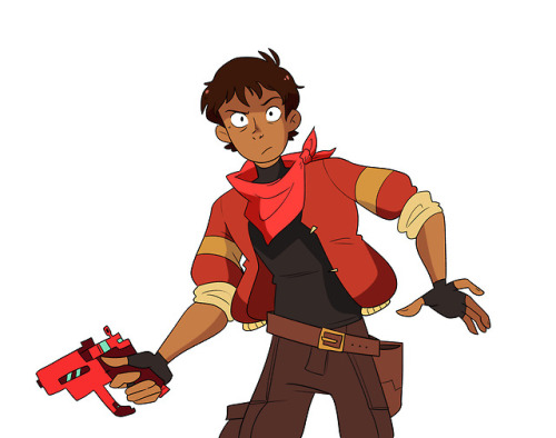 bubleboobo:klance au month day 12: reverse roles au where lance is the dropout that sensed the red l