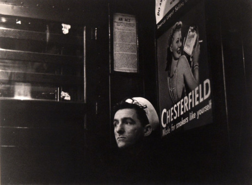  Subway Passenger, Sailor, New York, 1938, Walker Evans 